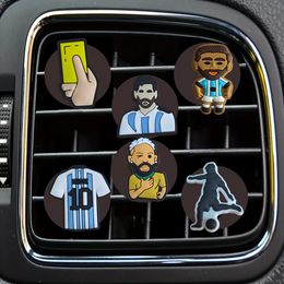 Interior Decorations Football 56 Cartoon Car Air Vent Clip Outlet Clips Accessories For Office Home Freshener Conditioner Conditioning Otb0Q