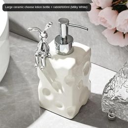 Liquid Soap Dispenser 2PCS Hand Laundry Sub Bottling Ceramic Shampoo Bottles Shower Conditioner Lotion Empty Bottle