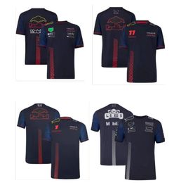 2024 Nowa koszulka z krótkim rękawem F1 wyścigowym dostosowana do tego samego stylu