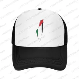 Berets Flag Of Palestine Map Mesh Baseball Cap Summer Outdoor Men Women Fashion Sport Hats Hip Hop Trucker