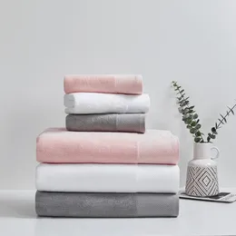 Towel Simple Solid Colour Soft Cosy Cotton Face Bath Super Absorbent Quick Drying Five-Star El High-End