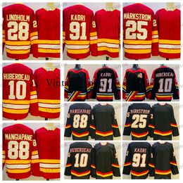 Vin Mens 2022 Reverse Retro 91 Nazem Kadri Hockey Jerseys 10 Jonathan Huberdeau 28 Elias Lindholm 25 Jacob Markstrom 88 Andrew Mangiapane S