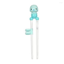 Disposable Flatware Cute Baby Learning Chopsticks Cartoon Animal Beginner Chopstick Tableware Silicone ABS Kids Eating Training Helper