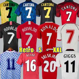 Jerseys Soccer jersey final Retro 2002 football Giggs SCHOLES Rooney CANTONA Solskjaer 04 06 07 08 09 98 99 90 92 94 96 NISTELROOY KEANE sheringham RONALDO Cole Carrick