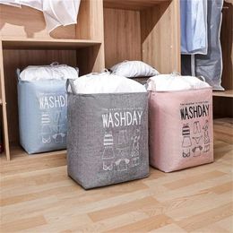 Laundry Bags Storage Basket Eco-friendly Space-saving Collapsible Dirty Clothes Quilt Bag Dust-proof