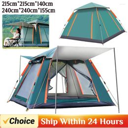 Tents And Shelters Camping Tent Automatic Quick Open Outdoor 3-4/4-6 Person Rainfly Waterproof Family Instant Setup With Carring Bag