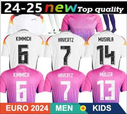 Soccer Jerseys 24 25 HAVERTZ BRANDT SANE Jersey 2024 Euro Cup Germany National Team Football Shirt 2025 Men Kids Kit Set Home White Away Purple GNABRY MULLER HOFMANN K