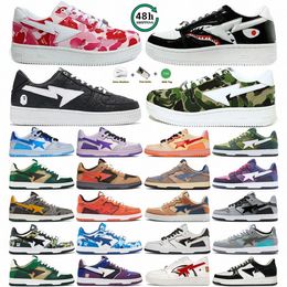 Sneakers Trainers Shoes Stask8 Designer Sta Sk8 Low Men Women Patent 20th Leather Abc Camo Camouflage Black White pink green blue Skateboarding C2na#
