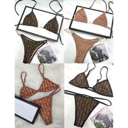 2024 Summer Fashion Designer High-end Womens Swimsuit Swimwear Comfortable Sexy Lace g Letter Embroidery Multi-color Large Size ggitys 9595