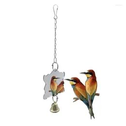 Other Bird Supplies Mirror Toys Durable Birds Pendant Chain Accessories Cage Stand Decoration Funny Interactive Parrot