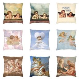 Pillow Renaissance Angels Winged Cherubs Throw Covers Decor Home Vintage Aesthetic Outdoor S Cover Square Pillowcase