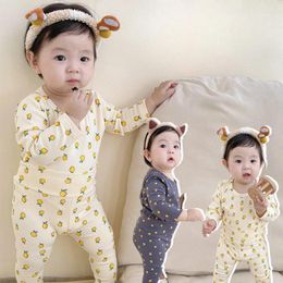 Clothing Sets Baby Clothes For Borns Four Seasons Underwear Pure Cotton Boy/Girl Sleepwear Long Sleeve Infant Pyjamas