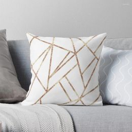 Pillow Classic White Rose Gold Geo #1 #geometric #decor #art Throw Decorative Sofa S Cover