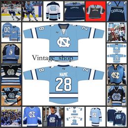 Vin NCAA Custom UNC North Carolina Tar Heels Stitched Hockey Jersey 20 Britt Schlatmann 21 Eva Smolenaars 22 Jasmina Smolenaars 24 Brooke B