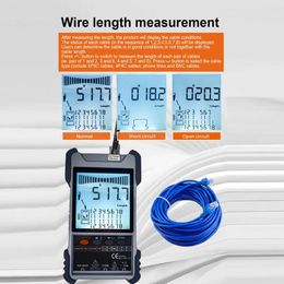 Storage Bags ET618 Network Cable Tester With LCD Display Analogs Digital Search POE Test Wiremap ID Mapping Tool(A)