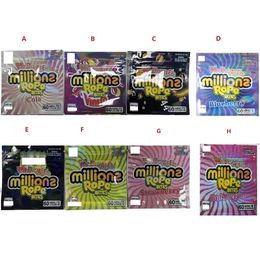 Millions Bites 600mg Empty Mylar Zipper Pouch Smeproof Storage Retail Bag Plastic Smell Proof Bags