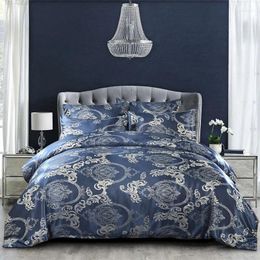 Bedding Sets European Luxury Duvet Cover Set Jacquard For Beds And Pillowcase Sheet 2/3pcs Without Quilt Bed Bedclothes