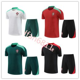 24 25 Portuguese short sleeved tracksuit soccer Jersey 2024 Portugieser maillot de foot sportswear Men kids Portuguesa football training suit