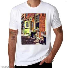 Mens Polos Corning NY - Restaurant With Open Door T-Shirt For A Boy Anime Clothes Heavyweight T Shirts Men