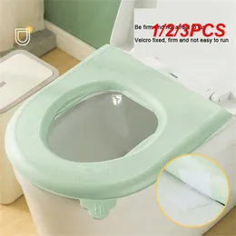 Toilet Seat Covers 1/2/3PCS Handle Waterproof Household Reusable Bathroom Accessories Cushion Cover Pad