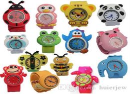 cute Kids Watches For Girl Boy Cartoon brid slap kids baby girl boy wrist watch silicone jelly children sports watch3961014