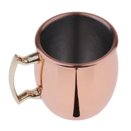 Mugs 2oz 60ml Moscow Mule Mug Marble Double Walled Copper Cup Pure Solid Cups With Brass Handles Finish
