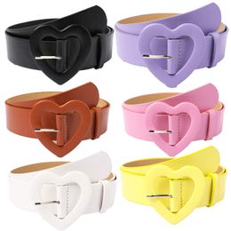 Cute Heart Buckle Belt for Kids Adjustable Toddler Belt for Dress Pants