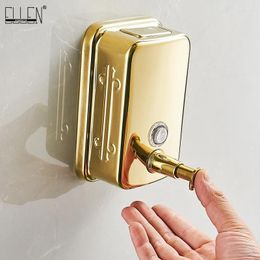 Liquid Soap Dispenser ELLEN Gold Wall Shampoo Holder Kitchen Bathroom Sink Lotion Hand Pump EL68