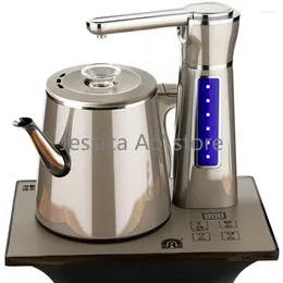 Teaware Sets 220V Intelligent Electric Stoves Kettles Cooking Water Metal Tea Pot With Induction Cooker Stainless Steel Chinese Set