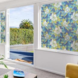 Window Stickers DKtie Patterned Glass Film Electrostatic Adsorption Colour Decoration Living Room Bedroom Home BLT3219