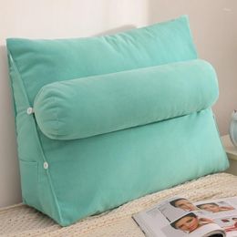 Pillow Blue Green Lumbar Solid Grey Yellow Back Waist With Neck Support For Sofa Car Bed Seat Office Home Decor Textile