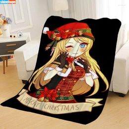 Blankets Custom Anime Merry Christmas For Beds Throw Blanket Soft Summer Travel