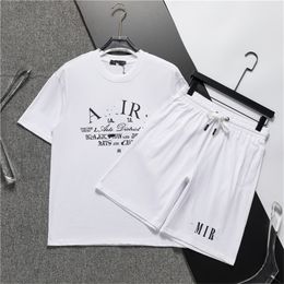 New Men's Designer Tracksuits summer beach shorts Pullover sportswear sets Letters Print wholesalers Womens Fashion Outdoor Running t-shirt short Sleeve suits SS