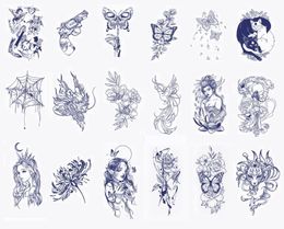 Template Fake Tattoos Sticker Hand Body Art Temporary Tattoo Stencil DIY Tool Waterproof Long-Lasting Art Drawing Tools