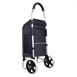 Party Favour Portable Compact Plastic And Aluminium Luggage Trolley Cart Durable Strong Folding Shopping Hand For