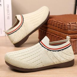 Casual Shoes 2024 Women's Luxury Single Flat Comfortable Soft Sole Mom's Outdoor Shopping Lightweight
