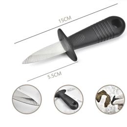 Open Shell Scallops Seafood Oysters Knife Multifunction Utility Kitchen Tools Stainless Steel Handle Oyster Knives Sharp edged Shucker ZZ