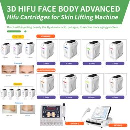 Accessories Parts 3D Hifu Cartridges 20500 Shots Face Lifting Body Slimming Beauty Machine 8 Sizes Cartridges High Intensity Focused Ultraso528