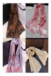 Designer Silk Head Hair V Scarf Autumn Winter Vintage Oversized Luxe Fashion Brands Style Mens Womans Lovers Pink Shawl Scarves9773634