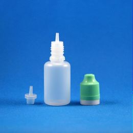 100 Sets/Lot 20ml Plastic Dropper Bottles Tamper Evident Child Double Proof Caps Long Thin Needle Tips e Vapor Cig Liquid 20 mL Eeish Svqjv