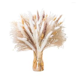 Decorative Flowers Practical Dried Reed Grass Long Lasting Artificial Pampas No Watering Bouquet Decoration