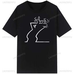 Men's T-Shirts La Linea The Line Osvaldo Cavandoli TV Men Women Style Strtwear T Fashion Cotton T Shirt Round Neck Casual Summer Camiseta T240510