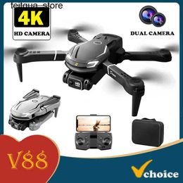 Drones V88 professional high-definition aerial photography 8K remote-controlled aircraft high-definition dual camera four helicopter toy drone S24513