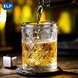 Wine Glasses KLP 1pcs 10 Oz. Clear Tumbler Glass For Juice Drinks Beer Cocktails Whiskey Dinner Parties Bars Restaurants