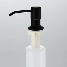 Liquid Soap Dispenser 10.14 OZ/300ml 304 Stainless Steel Pump Head Kitchen Sink Silver Black Detergent