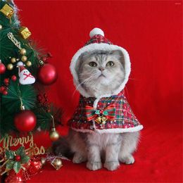 Dog Apparel Pet Christmas Cloak Transformed Cat Cape Dress Up Clothes Cozy Hooded Dogs Capes Party