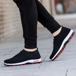 Casual Shoes Men Boots Suede Men's Mesh Breathable Comfortable Lightweight Sports Shoe Slip-on Mens Trendy