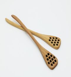 Cute Wood Creative Carving Honey Stirring Honey Spoons Honeycomb Carved Honey Dipper Kitchen Tool Flatware Accessory1789001