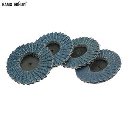 10 pieces 2"/3" Rotary Lock Grinding Wheel Zirconia Drill Abrasive Disc for Metal Deburring Finishing