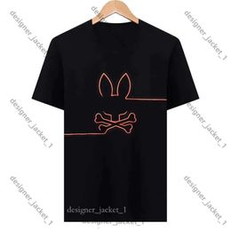 T-Shirts Rabbit Psychological Bunny T Shirt American Designer Business Fashion Tees Mens Women Psychol Bunny High Street Polos Skull Rabbits 149c